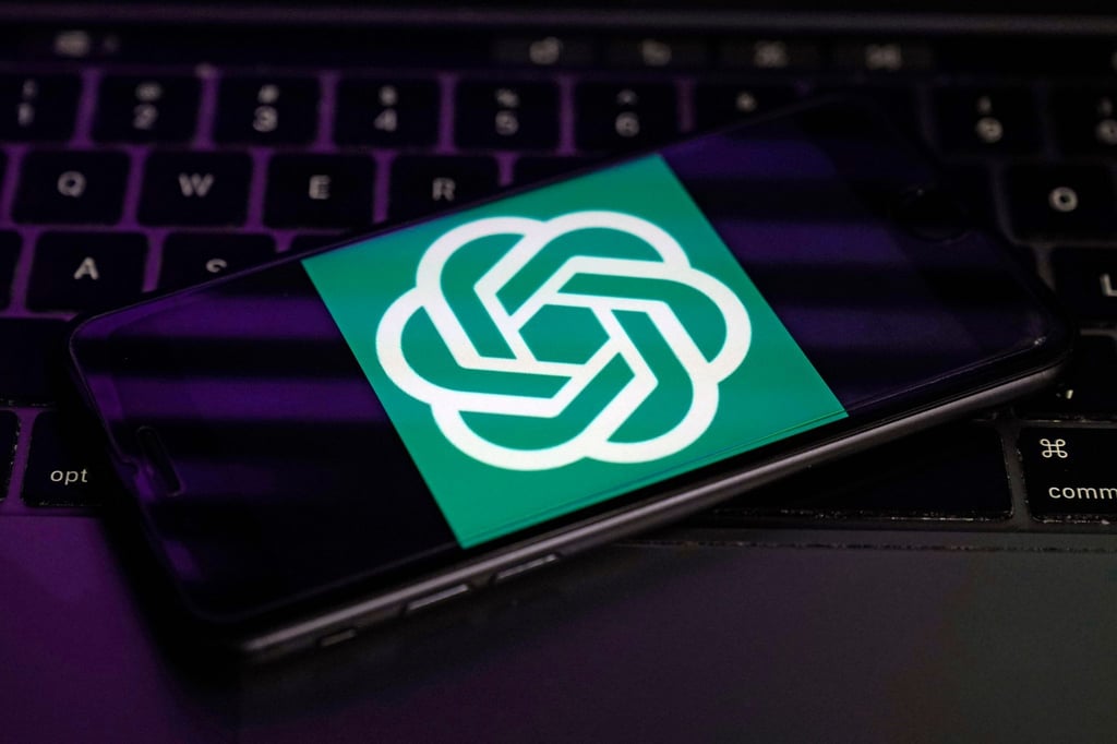 Das Logo von OpenAI, dem Hersteller von ChatGPT: Die Künstliche Intelligenz wird von den Menschen in Deutschland als wichtigste digitale Zukunftstechnologie gesehen.
