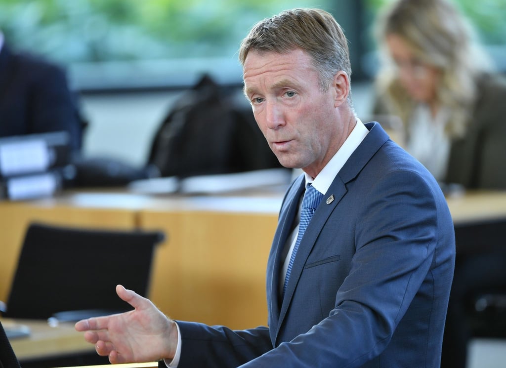 Raymond Walk, CDU-Abgeordneter in Thüringen, spricht während einer Sitzung des Thüringer Landtags.