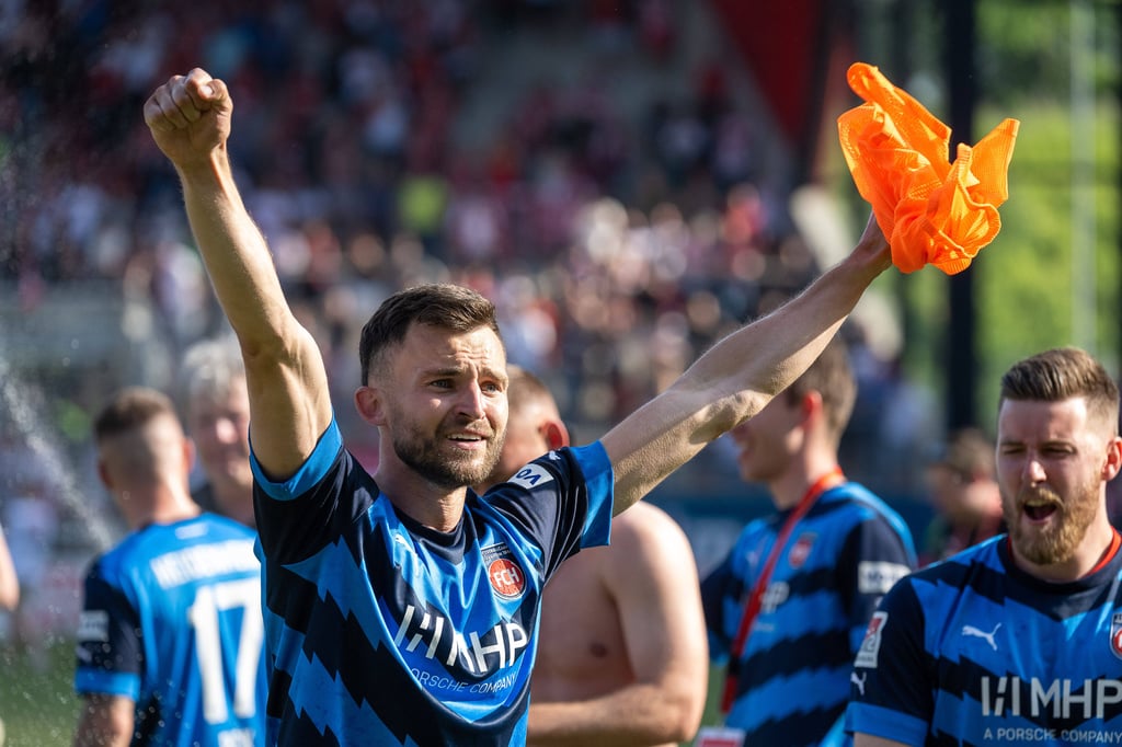 Denis Thomalla feierte mit dem 1. FC Heidenheim.