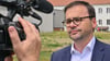 Jan Redmann, Brandenburger CDU-Fraktionsvorsitzender, gibt ein Statement.