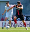 Andor Bolyki (l.) und der HFC haben das letzte Saisonspiel in Wiesbaden verloren. 