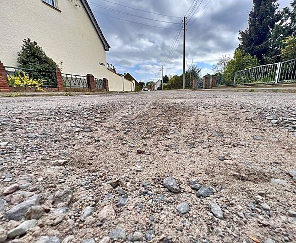 Blumenauer Straße in Mosigkau in schlechtem Zustand
