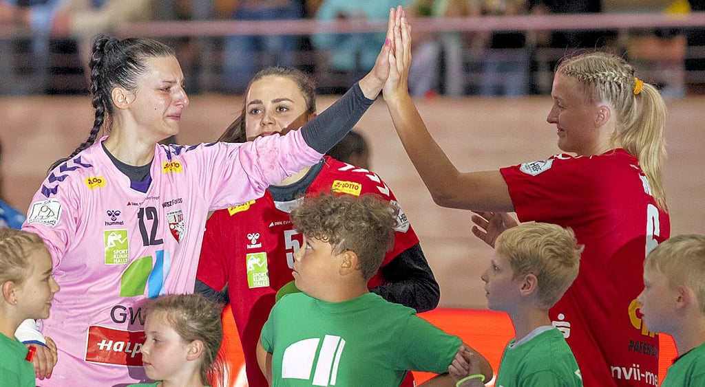 Anica Gudelj musste schon beim Einlaufen mit den Tränen kämpfen,...