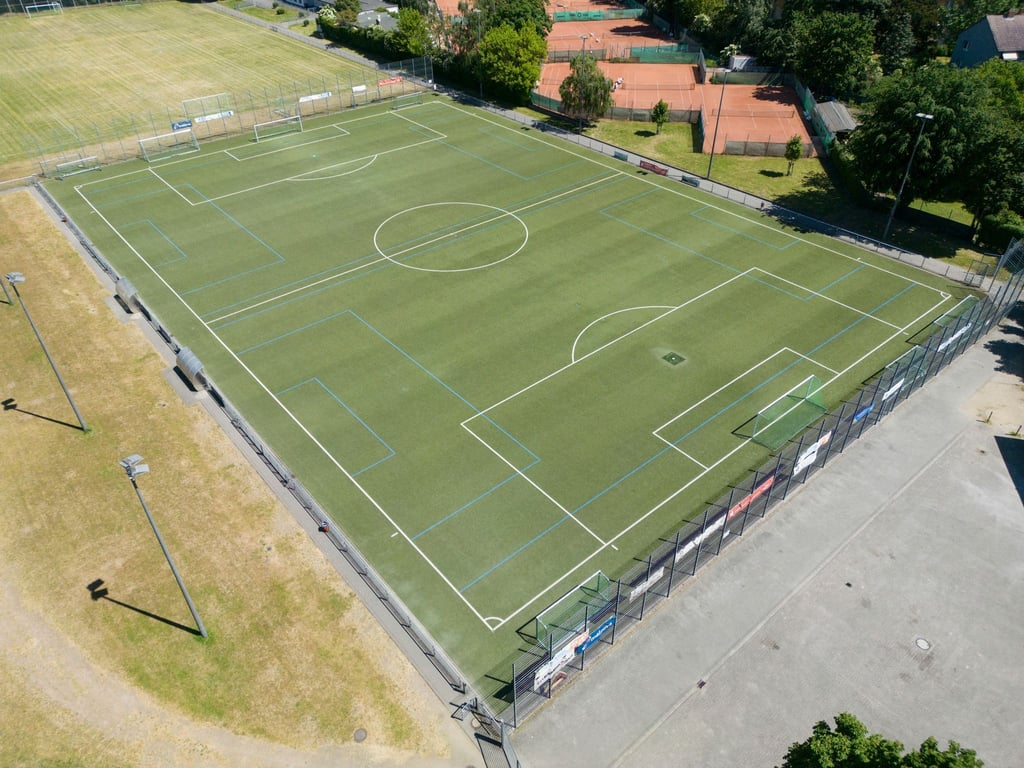 Das Spielfeld des SV Viktoria Preußen e.V. im Frankfurter Stadtteil Eckenheim: Hier kam es zu Gewalt.