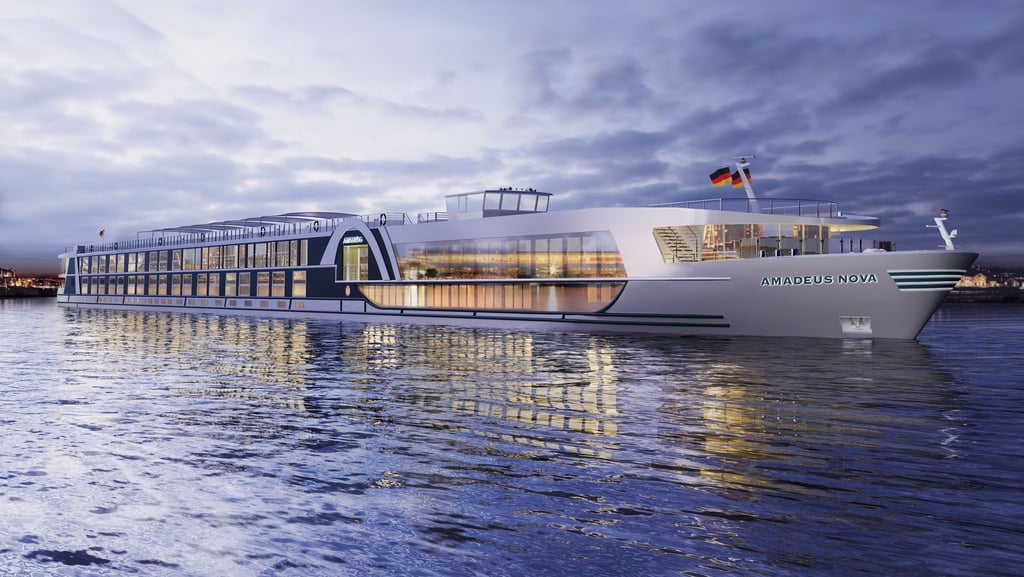 So soll die „Amadeus Nova“ aussehen, die ab 2024 unterwegs ist. Laut der Reederei hat sie „besonders innovative Umwelttechnik“ an Bord.