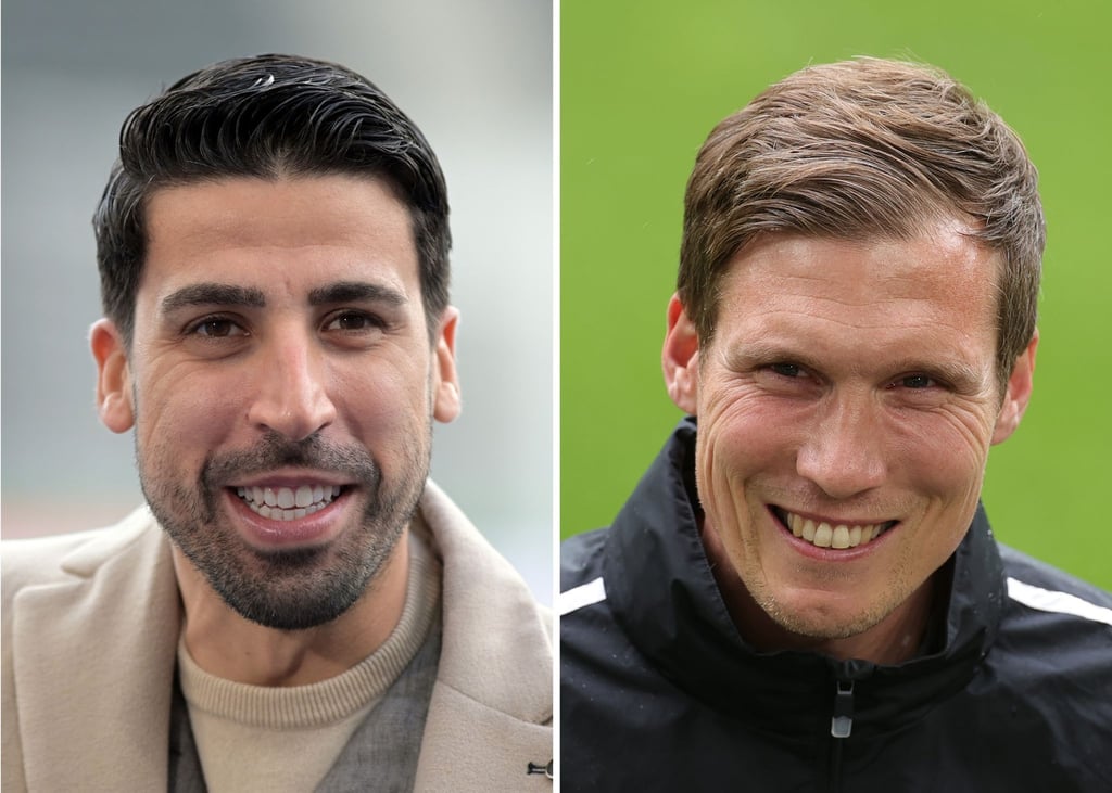 Die Bildkombo zeigt Sami Khedira und Hannes Wolf. Gemeinsam sollen sie beim DFB künftig als Doppelspitze fungieren.
