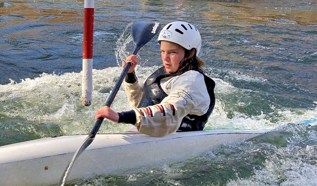 Hanna Tschiedel gehört zu den hoffnungsvollen Talenten des Kanuvereins Zeitz.