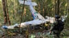 Das Wrack der Cessna C206, die am 18. Mai 2023 im kolumbianischen Dschungelabgestürzt ist.