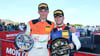 Hugo Sasse (links) und Mike David Ortmann nach dem Rennen in Oschersleben. 