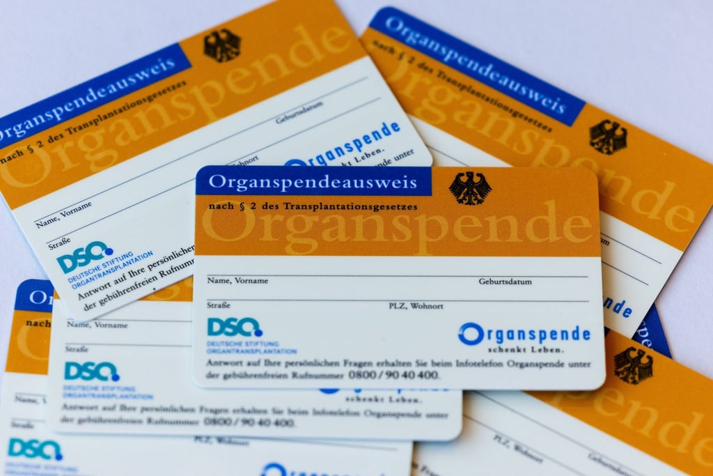 Organspendeausweise.