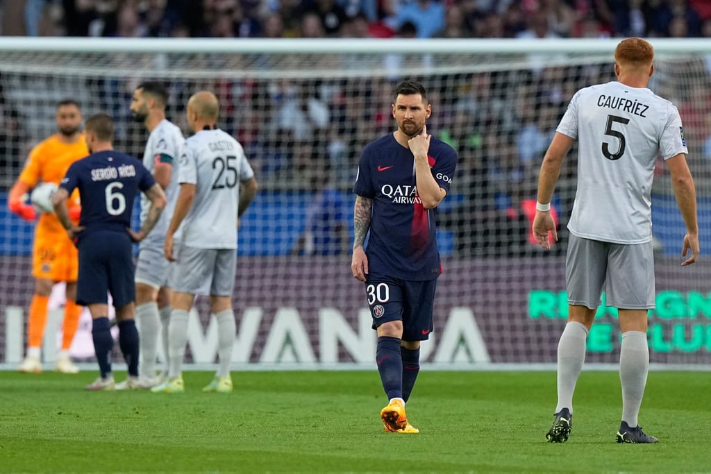 Lionel Messi ging in seinem letzten Spiel für PSG als Verlierer vom Platz.