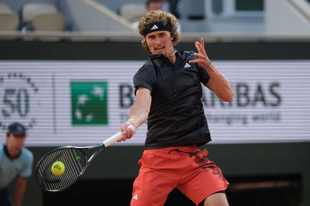 Alexander Zverev in Aktion.