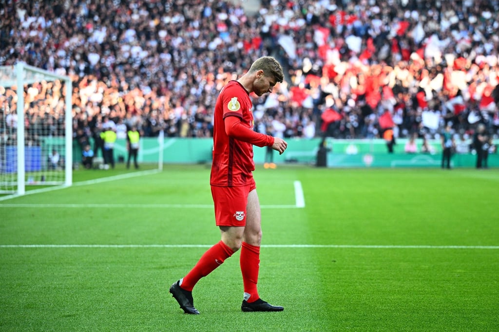 Leipzigs Timo Werner musste im Pokalfinale nach gut einer Stunde verletzt ausgewechselt werden.