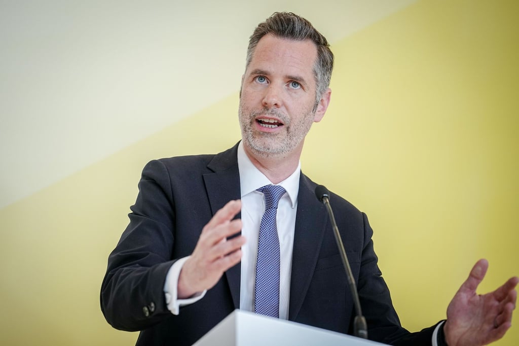 FDP-Fraktionschef Christian Dürr wirbt für Holz als klimaneutralen Brennstoff.