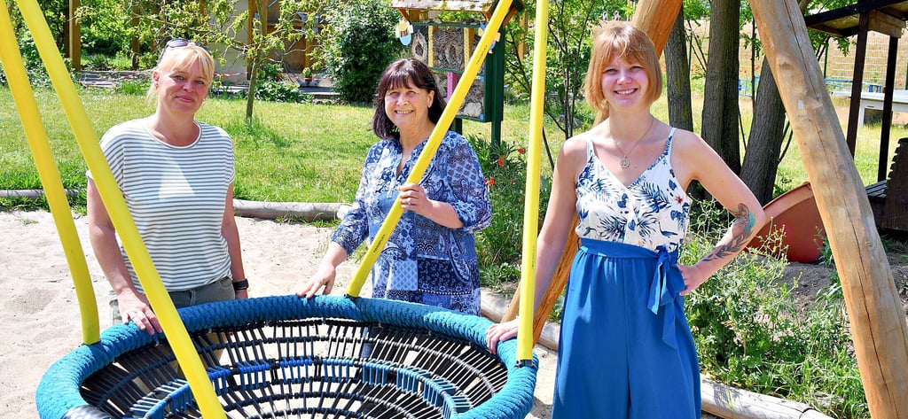 Martina Krause, Nicole Friedrichsen und Marion Pickut (von links) vom Jugend- und Sozialzentrum „Mutter Teresa".
