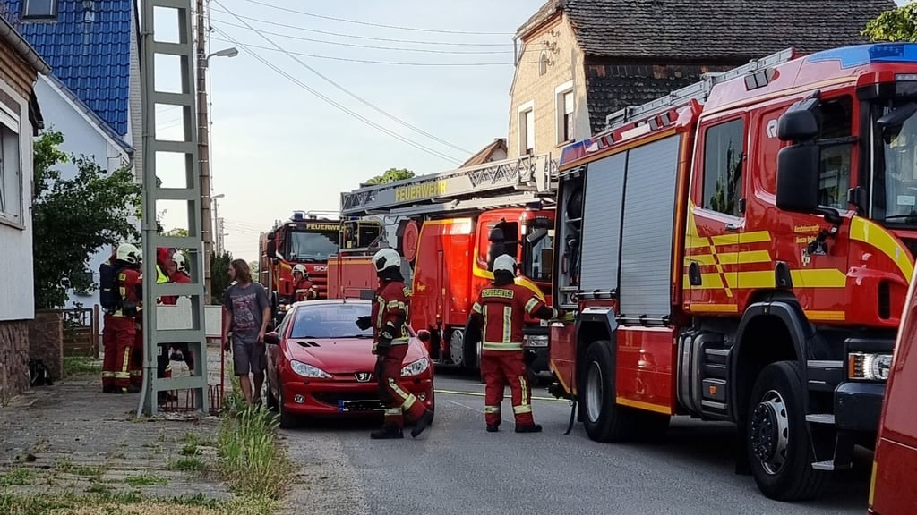 Die Feuerwehr war am Samstagabend in Mosigkau gefordert.