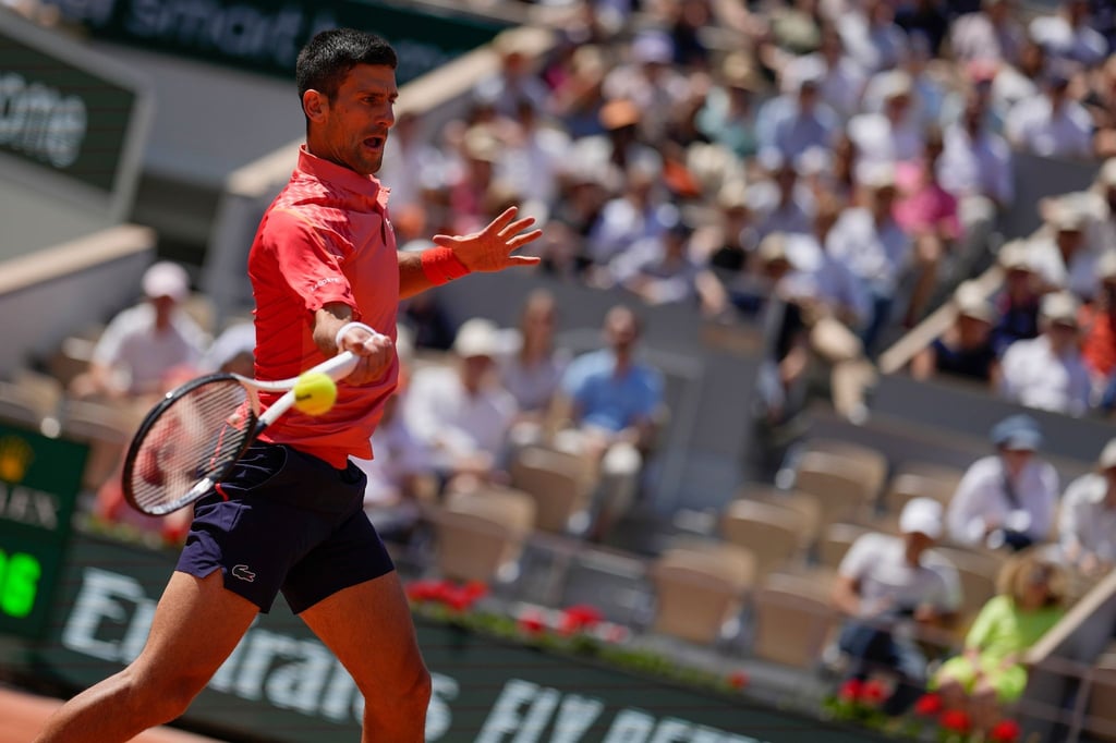 Novak Djokovic steht im Viertelfinale der French Open.