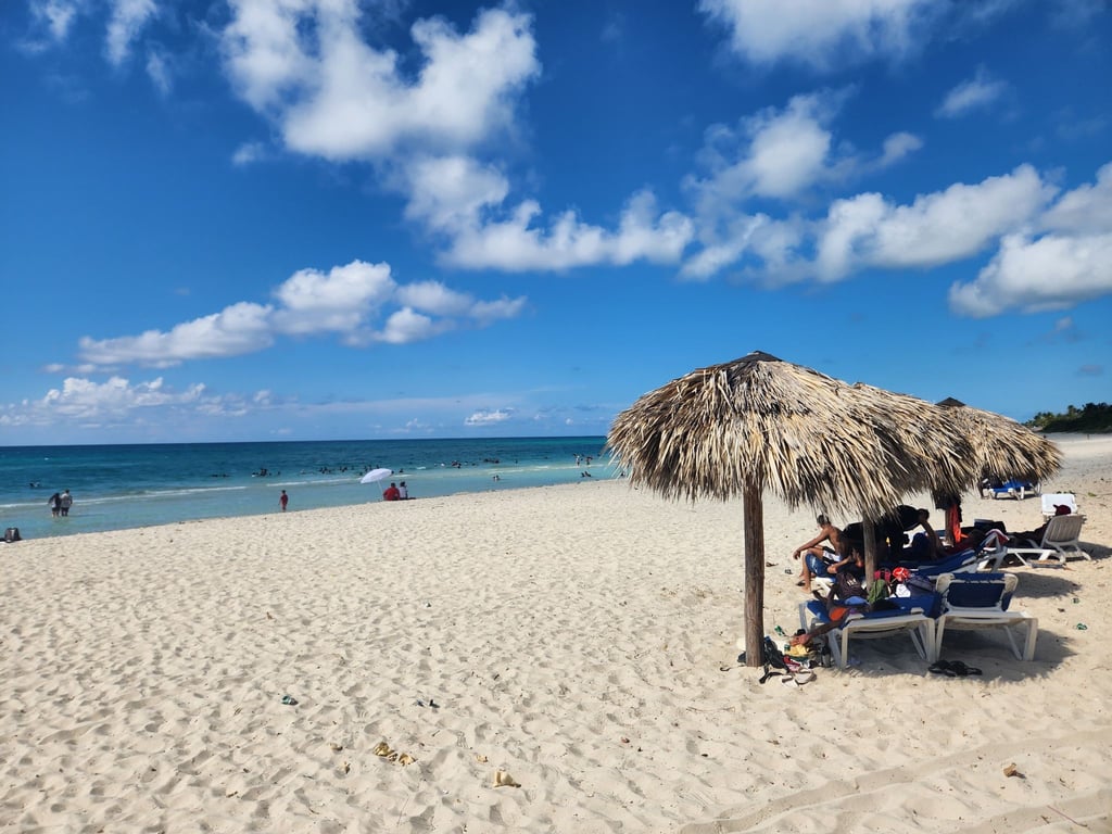 Der beliebte Strand des kubanischen Urlaubsortes Varadero.