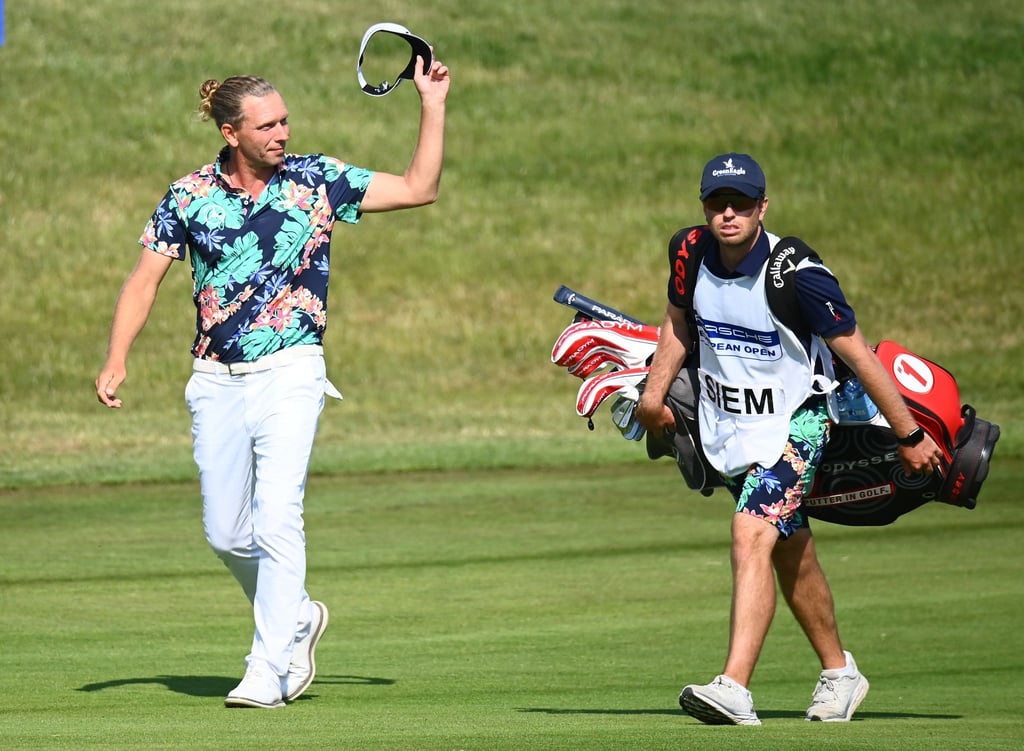 Golfprofi Marcel Siem am letzten Loch
