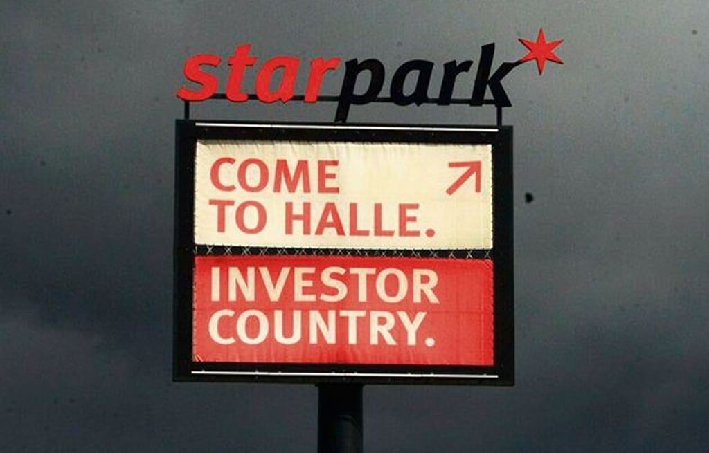Der Star Park in Halle an der A14 ist nahezu voll belegt.