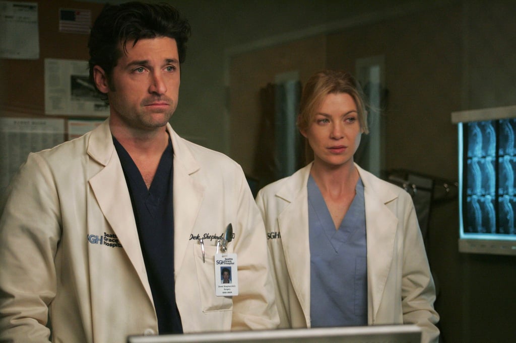 Ellen Pompeo als Meredith Grey und Patrick Dempsey als Derek „McDreamy“ Shepherd in einer Szene der Arztserie „Grey's Anatomy“ .