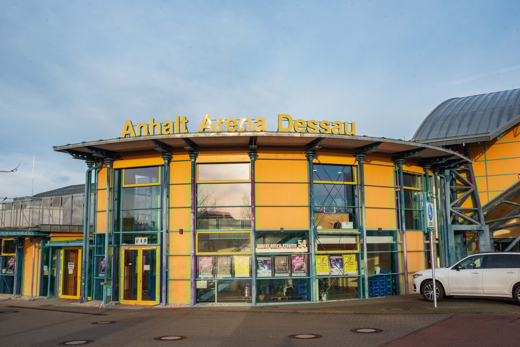 Die Anhalt-Arena in Dessau.