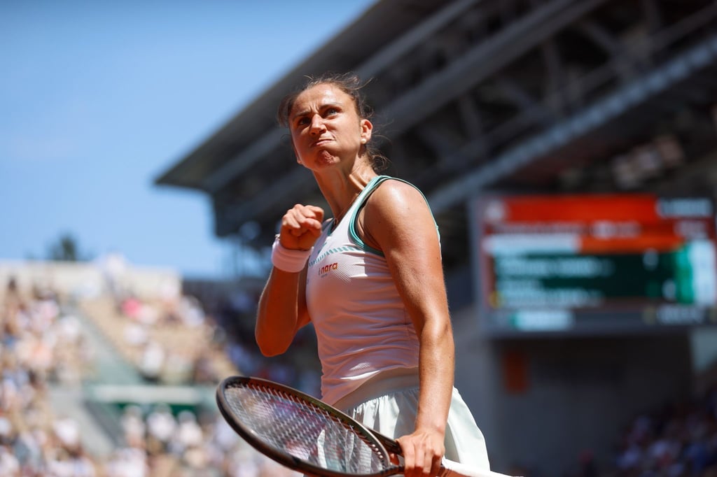 Die Brasilianerin Beatriz Haddad Maia ballt nach einem Punktgewinn die Faust.