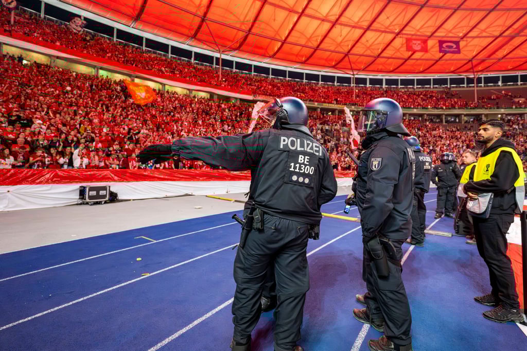 Die Berliner Polizei war mit einem Großaufgebot im Einsatz.