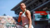 Die Brasilianerin Beatriz Haddad Maia ballt nach einem Punktgewinn die Faust.