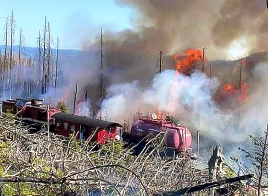 Der Waldbrand am Brocken hat am Sonntag und am Montag mehr als 100 Einsatzkräfte in Atem gehalten.