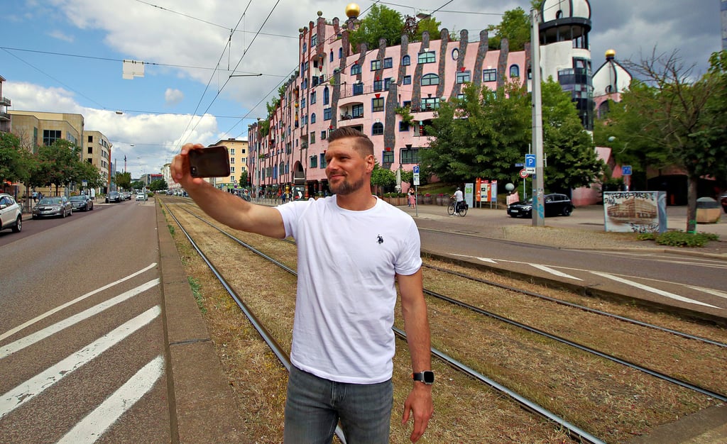 Marko Bezjak wird auch das Hundertwasserhaus in Magdeburgs City immer in Erinnerung behalten.