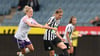 Julia Magerl (r.) bei einem Spiel für Graz.