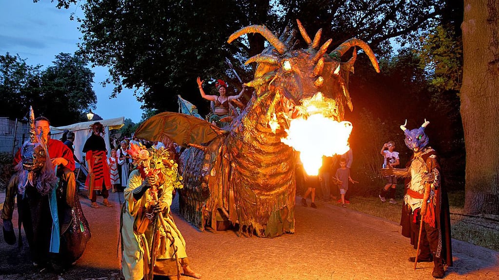 Beim Stadtfest wird es mitunter gruselig.