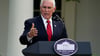 Mike Pence spricht während einer Veranstaltung im Rosengarten des Weißen Hauses (Archivbild).