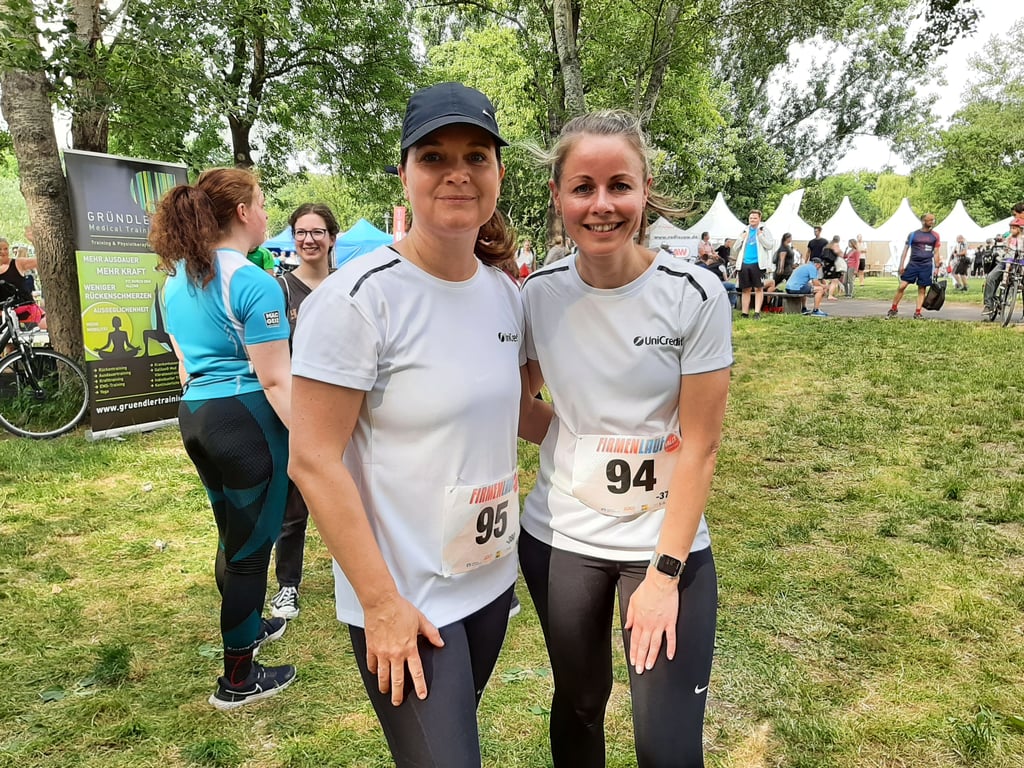 Stefanie Pohontsch (links) und Christin Ebers von der Hypovereinsbank waren zum ersten Mal dabei.