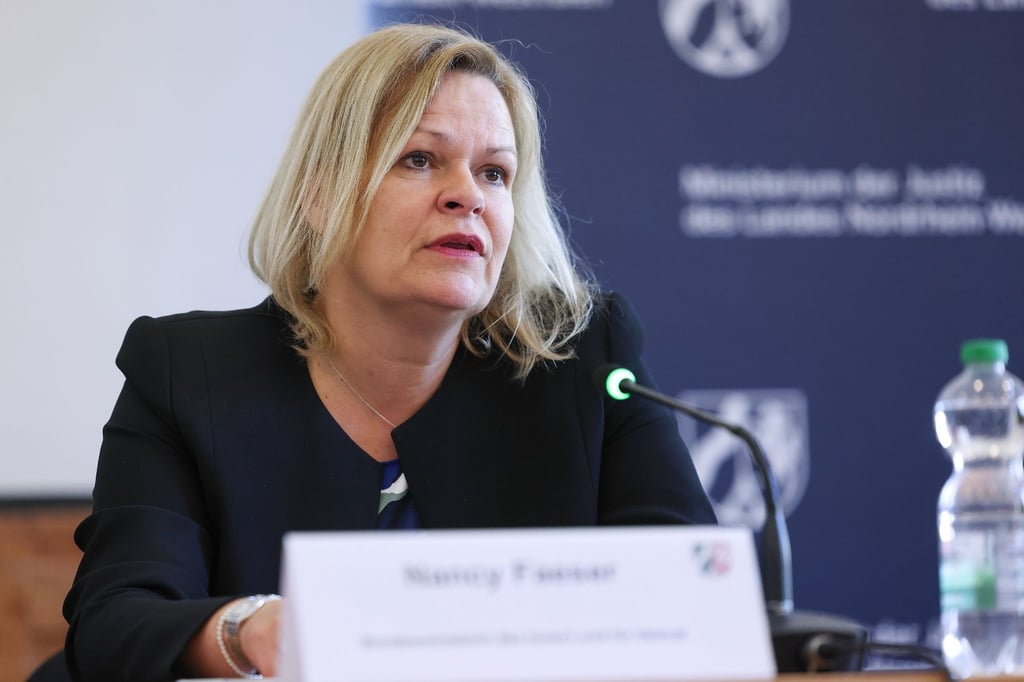 Nancy Faeser (SPD) spricht.