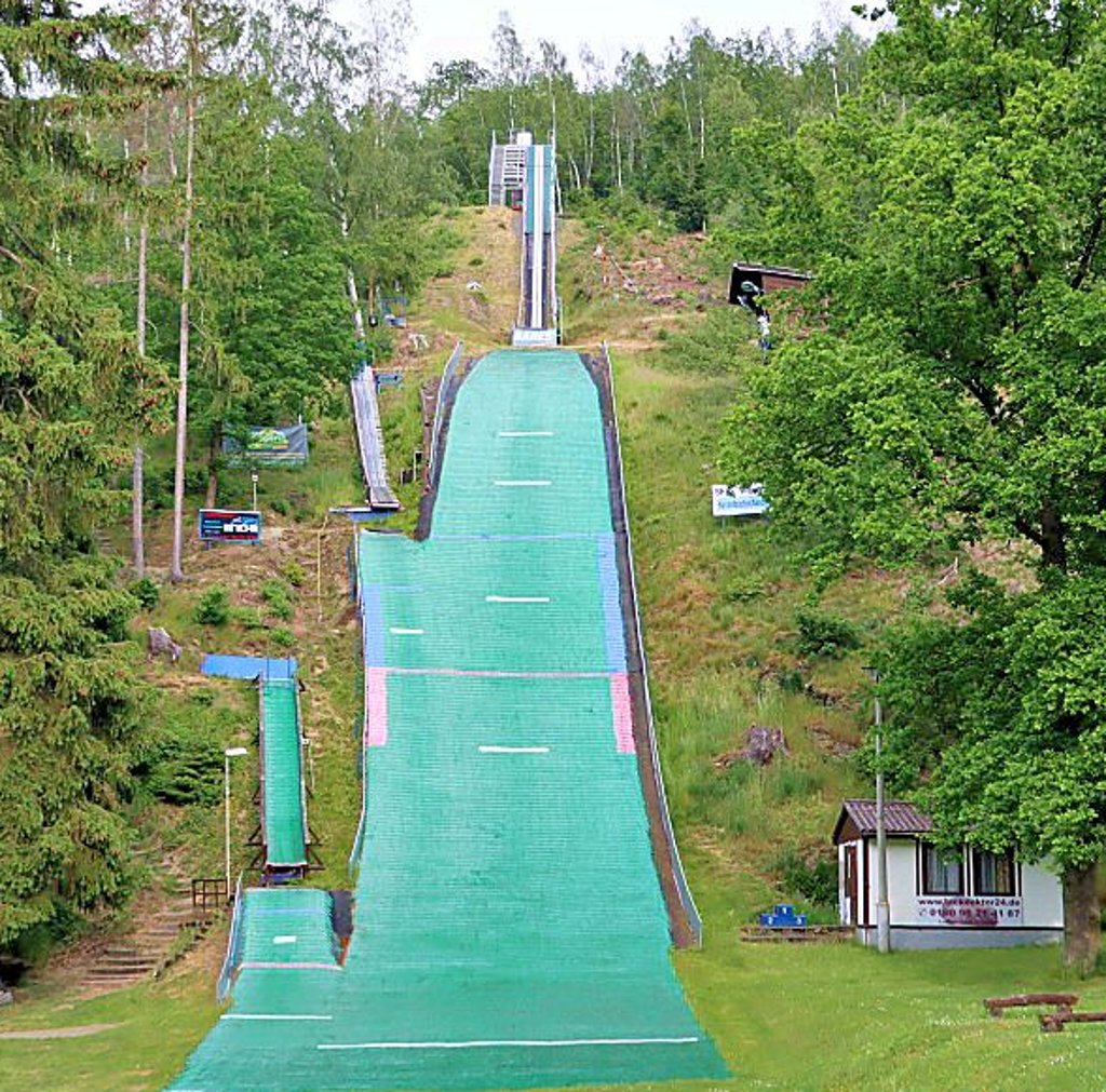 Die drei Schanzen im Hasselbachtal in Wippra.