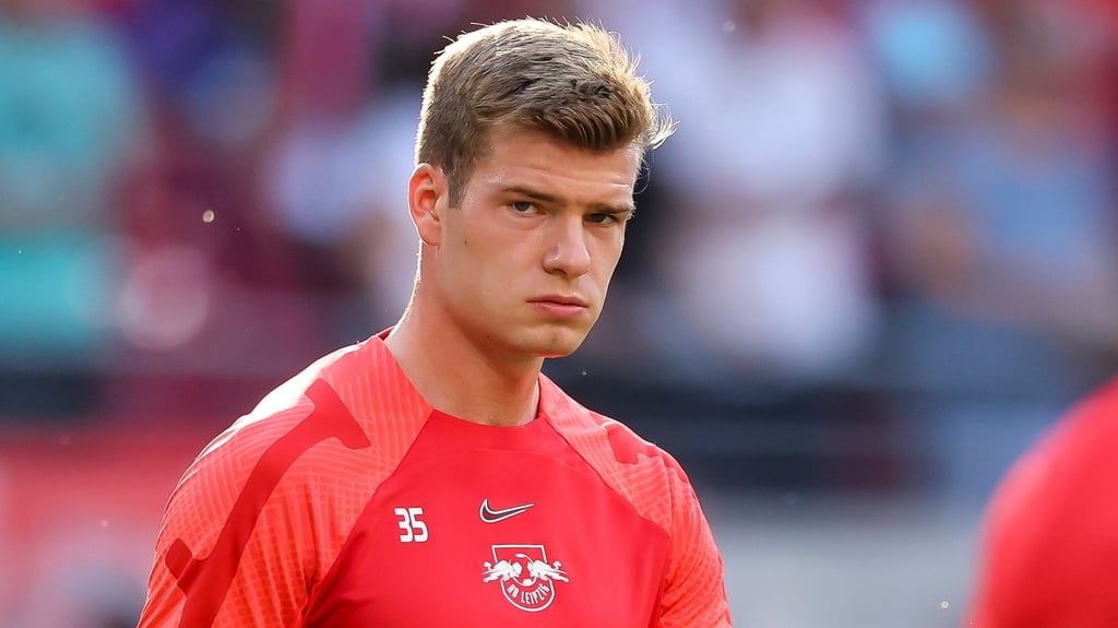 Leipzigs Spieler Alexander Sörloth.