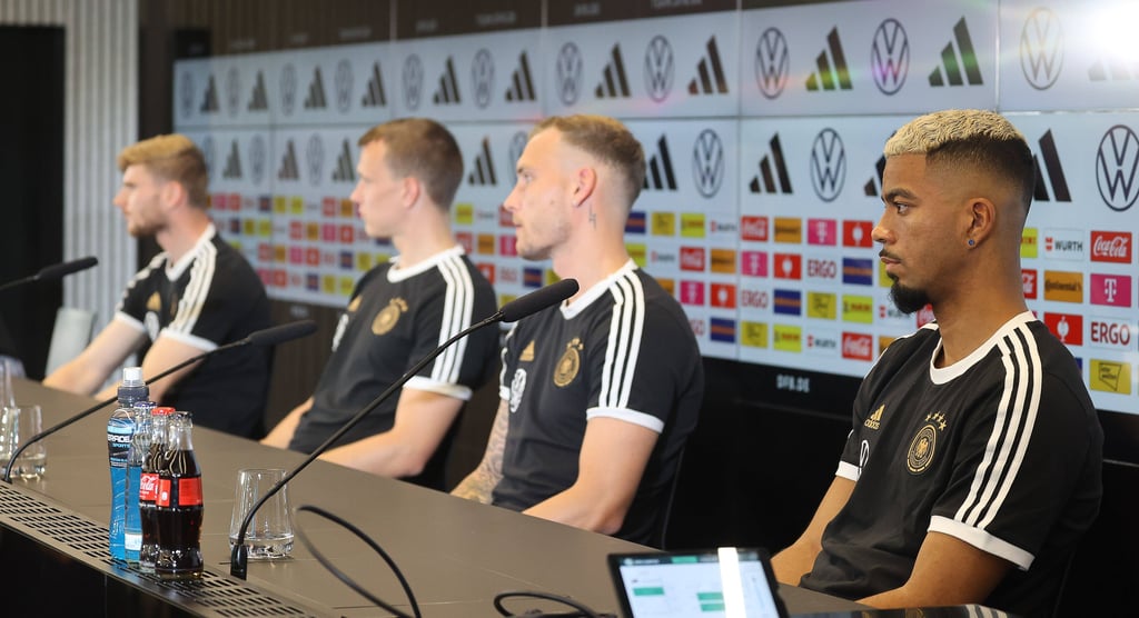 Die RB-Profis der Nationalmannschaft beim DFB.