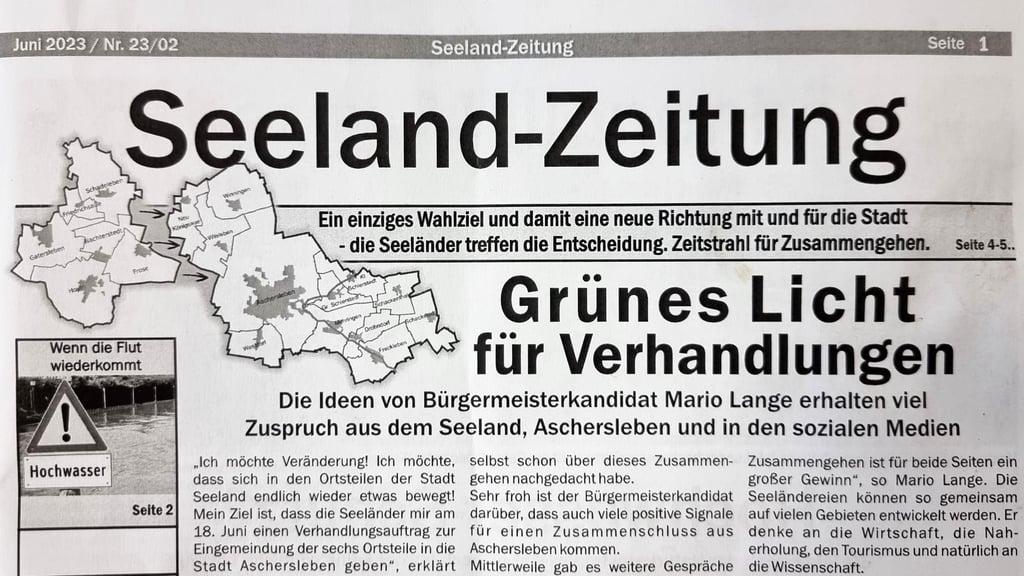 „Grünes Licht für Verhandlungen“ titelt die Seeland-Zeitung.