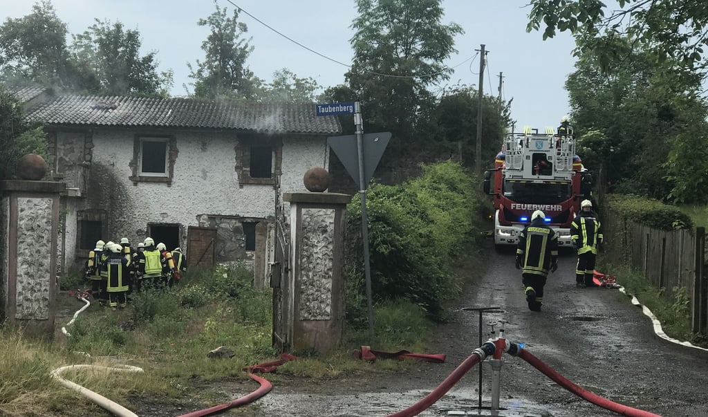 Brand am Taubenberg in Sangerhausen