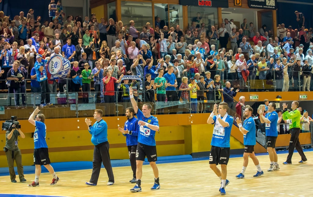 Handball-Bundesliga-Aufsteiger ThSV Eisenach in der heimischen Werner-Aßmann-Halle.