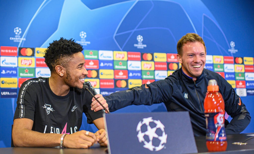 Christopher Nkunku und Julian Nagelsmann arbeiteten bei RB zusammen.