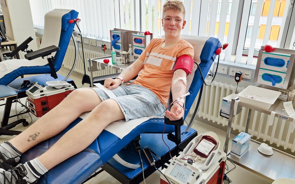 Pascal Meißner hat bereits neun Mal Blut gespendet.