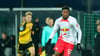 Winners Osawe für RB Leipzigs U17 am Ball.