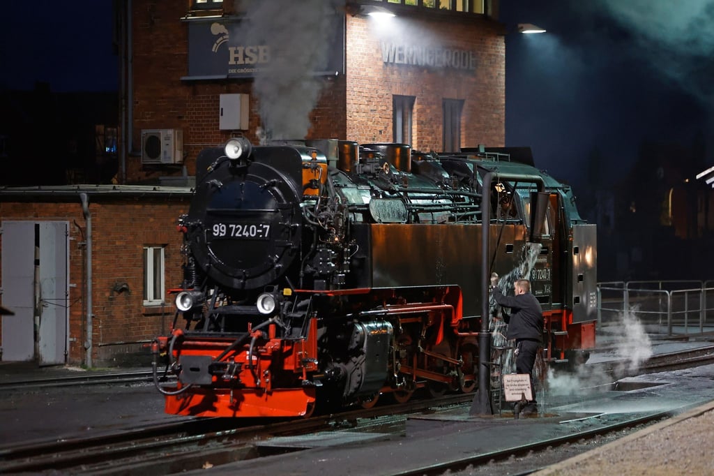 Eine Dampflok der Harzer Schmalspurbahnen GmbH.
