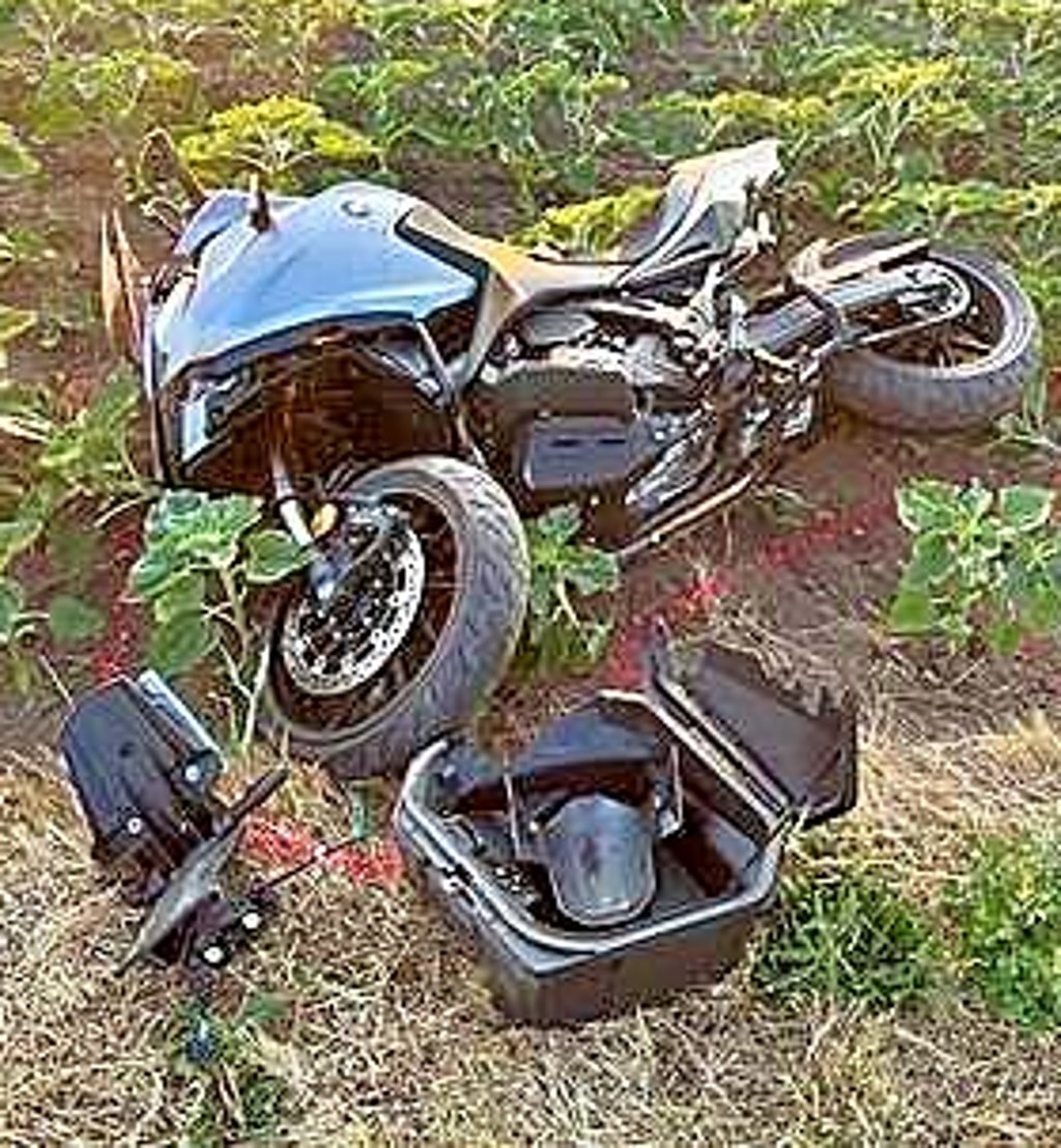 Schwer verletzt wurde der Fahrer dieser Honda.