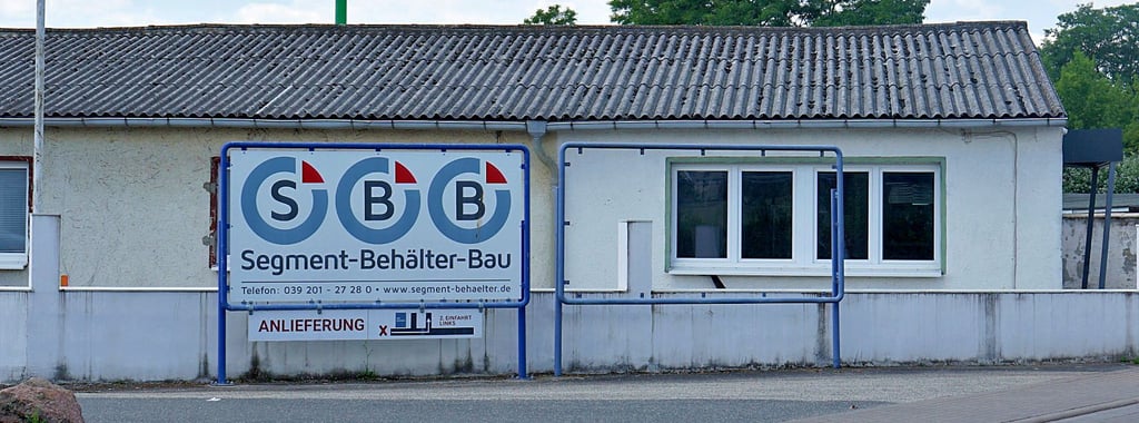 SBB produzier Löschwassertanks und sprinkleranlagen inzwischen in Irxleben.