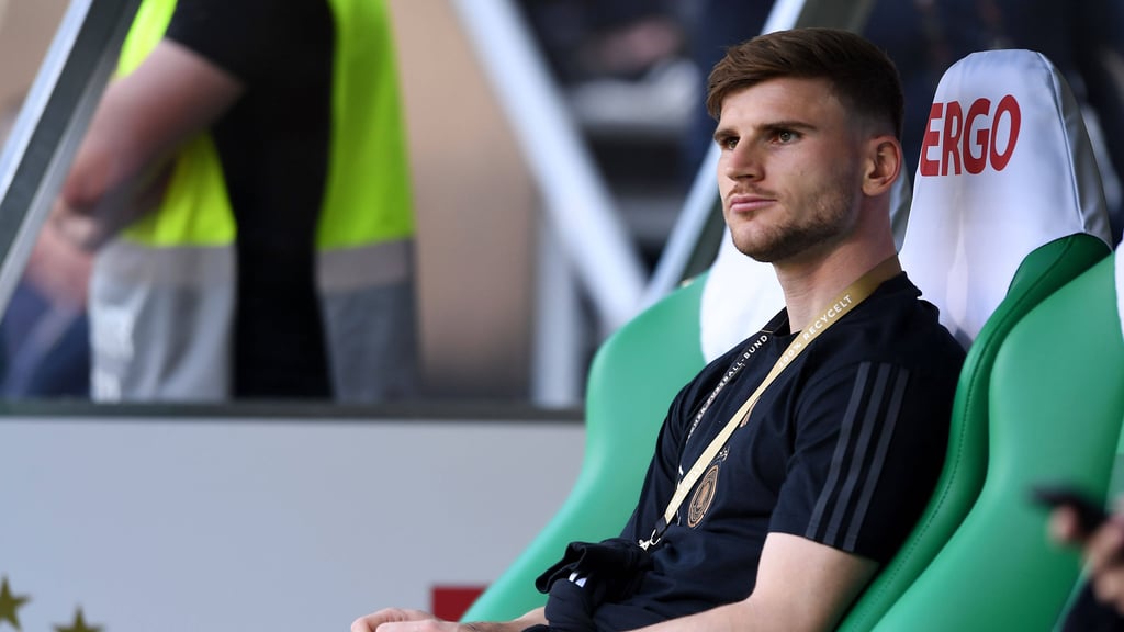 Saß beim 3:3 gegen die Ukraine verletzt auf der Bank: RB-Stürmer Timo Werner