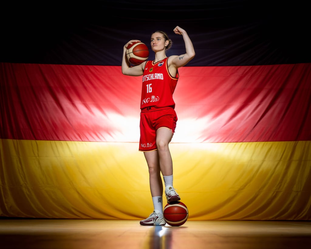 Alina Hartmann demonstriert Stärke